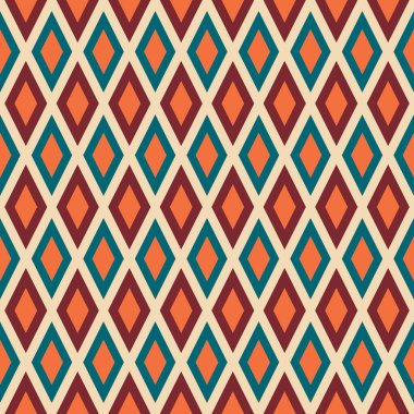 Aesthetic mid century printable seamless pattern with retro design. Decorative 50`s, 60's, 70's style Vintage modern background in minimalist mid century style for fabric, wallpaper or wrapping