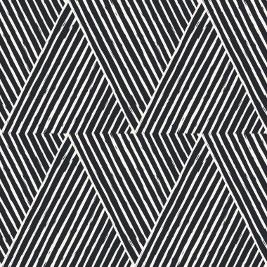 Soyut zarif çizgi fırça darbesi şekilleri ve çıplak renklerle çizgileri olan estetik çağdaş yazdırılabilir dikişsiz desen.