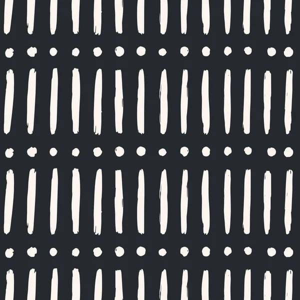 Aesthetic Contemporary Printable Seamless Pattern Abstract Minimal Elegant Line Brush —  Vetores de Stock