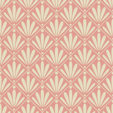 Klasik Art Deco Kusursuz Desen. Çizgi sanat geometrik altın şekiller. Modern süslemeler vektör illüstrasyonu. Kumaş, duvar kağıdı veya ambalaj için Gatsby zarif arkaplan