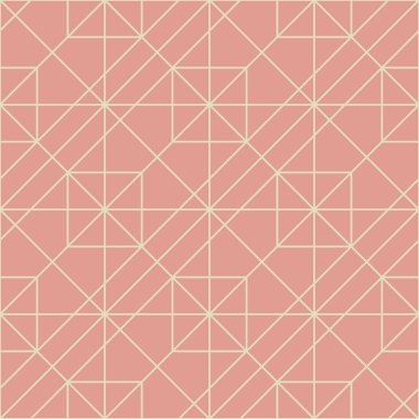 Klasik Art Deco Kusursuz Desen. Çizgi sanat geometrik altın şekiller. Modern süslemeler vektör illüstrasyonu. Kumaş, duvar kağıdı veya ambalaj için Gatsby zarif arkaplan