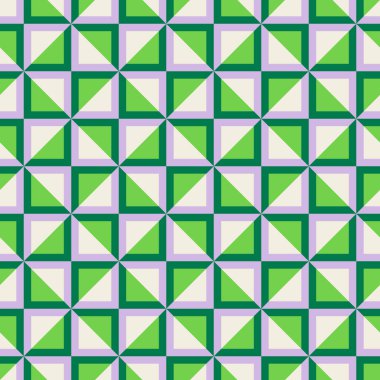 Temel geometrik basılabilir, soyut, zarif çizgi şeklindeki, parlak renklerle çizilmiş, dikişsiz desen. Minimalist orta yüzyıl stil duvar sanatında modern basit arkaplan