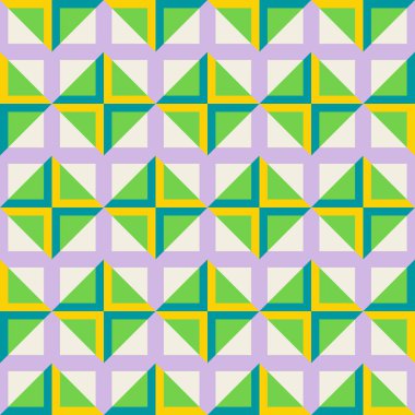 Temel geometrik basılabilir, soyut, zarif çizgi şeklindeki, parlak renklerle çizilmiş, dikişsiz desen. Minimalist orta yüzyıl stil duvar sanatında modern basit arkaplan