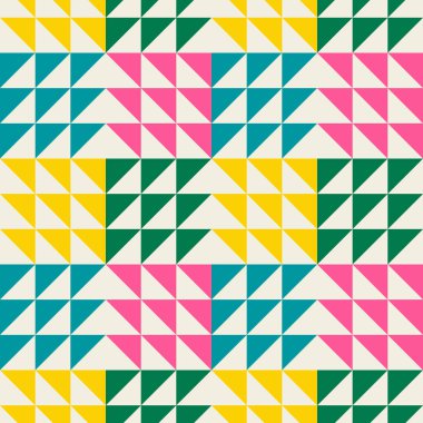 Temel geometrik basılabilir, soyut, zarif çizgi şeklindeki, parlak renklerle çizilmiş, dikişsiz desen. Minimalist orta yüzyıl stil duvar sanatında modern basit arkaplan