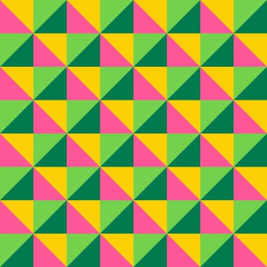 Temel geometrik basılabilir, soyut, zarif çizgi şeklindeki, parlak renklerle çizilmiş, dikişsiz desen. Minimalist orta yüzyıl stil duvar sanatında modern basit arkaplan