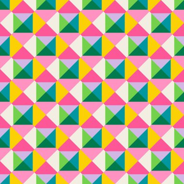 Temel geometrik basılabilir, soyut, zarif çizgi şeklindeki, parlak renklerle çizilmiş, dikişsiz desen. Minimalist orta yüzyıl stil duvar sanatında modern basit arkaplan