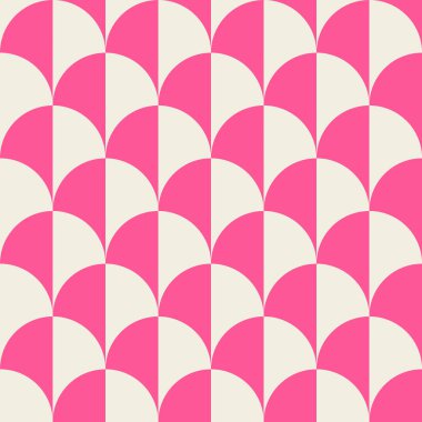 Temel geometrik basılabilir, soyut, zarif çizgi şeklindeki, parlak renklerle çizilmiş, dikişsiz desen. Minimalist orta yüzyıl stil duvar sanatında modern basit arkaplan