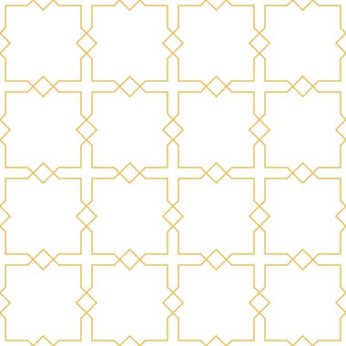 Soyut Fas baskılı mavi ve turuncu renklerde Arapça geometrik basılabilir dikişsiz desen. Ramazan Kareem Geleneksel İslami Sanat İllüstrasyon geçmişi.