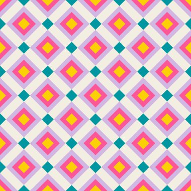 Temel geometrik basılabilir, soyut, zarif çizgi şeklindeki, parlak renklerle çizilmiş, dikişsiz desen. Minimalist orta yüzyıl stil duvar sanatında modern basit arkaplan