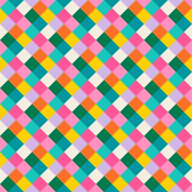 Temel geometrik basılabilir, soyut, zarif çizgi şeklindeki, parlak renklerle çizilmiş, dikişsiz desen. Minimalist orta yüzyıl stil duvar sanatında modern basit arkaplan