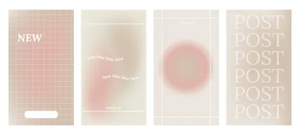 Y2K Ästhetischer Abstrakter Nudefarbener Hintergrund Mit Beige Rosa Pastellfarbenem Weich — Stockvektor