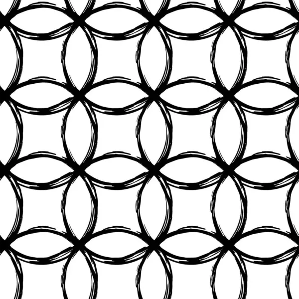 Ästhetik Zeitgenössische Druckbare Nahtlose Muster Mit Abstrakter Linie Punkt Pinselstrich Stockillustration