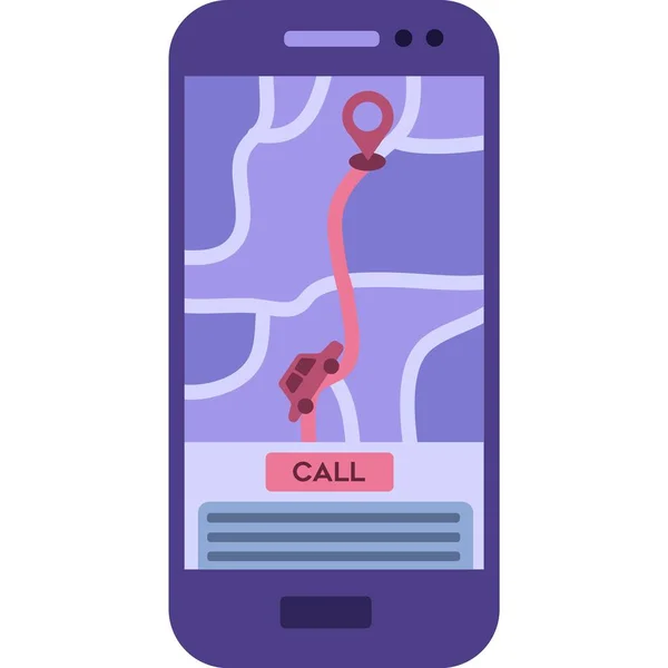 汽车共享服务向量 移动应用程序图标 在白色背景下 通过智能手机在网上出租出租车 图库矢量图片