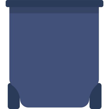 Vektör çöp kutusu çöp kovası. Çöp tenekesi beyaz arkaplanda izole edilmiş. Çöp ve çöp geri dönüşüm kavramı