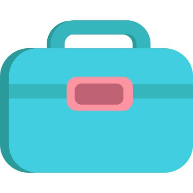 Evrak çantası simgesi. Vektör işi bavulu. Çalışma çantası beyaz arka planda izole edilmiş. Ticaret, yönetim ve finans kavramı