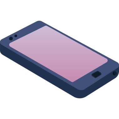 Telefon vektörü. Cep telefonu ekran ikonu. Düz akıllı aygıt, beyaz arkaplanda izole akıllı telefon