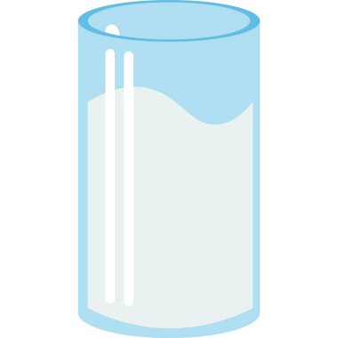 süt vektörü milkshake simgesi beyaz arkaplanda izole