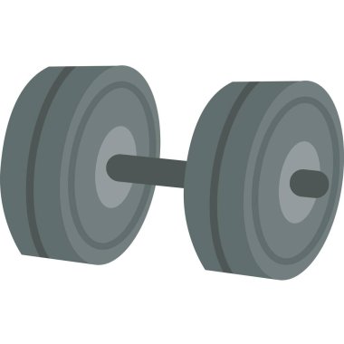 dambıl vektör sporu ve gövde oluşturma simgesi beyaz arkaplanda izole edildi