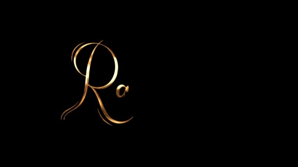 ラマダンケアレムアニメーションテキスト 豪華な背景を持つ金色 ムスリムコミュニティにおけるラマダン ケレム修道会のお祝いのためのビデオ紹介4Kフッテージとカードとして使用するのに最適 — ストック動画