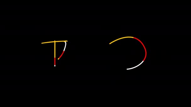 Bedankt Voor Animatie Handschrift Animatie Tekst Geschikt Voor Vieringen Wensen — Stockvideo