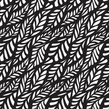 Lazer çizici kesimi için kusursuz desen yaprakları. Vektör.