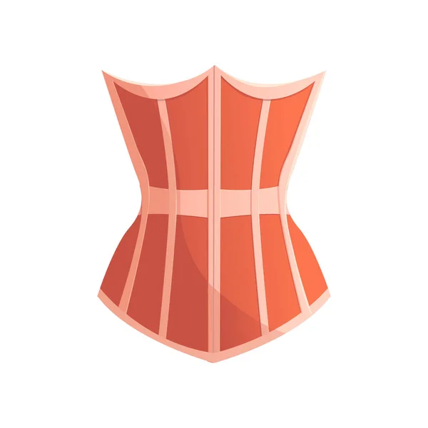 Kvinnors Korsett Isolerad Mode Vektor Illustration Tecknad Stil — Stock vektor