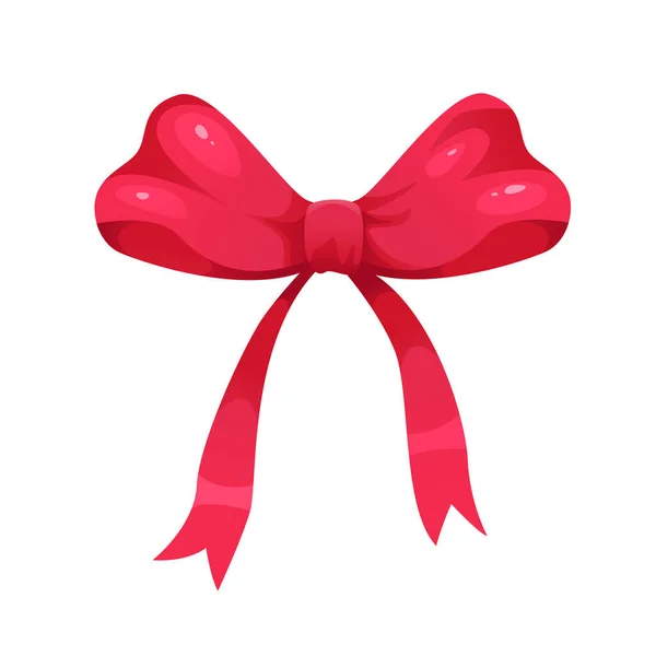Red Bow Isolé Arc Vectoriel Pour Décor — Image vectorielle