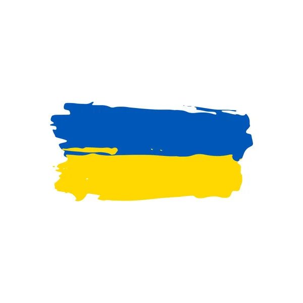Spazzola Bandiera Ucraina Giorno Bandiera Ucraina Stile Grunge Illustrazione Vettoriale Grafiche Vettoriali