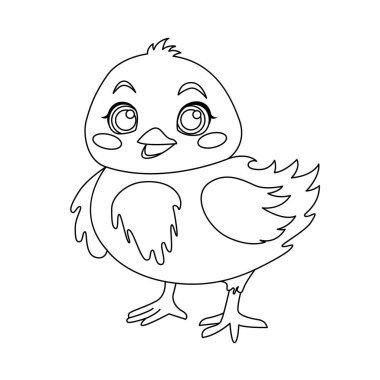 Hatun Boyama Sayfası izole edildi. Çocuklar için Paskalya Boyama kitabı sayfası. Sanat terapisi için vektör illüstrasyonu, çocuklar için stres önleyici boyama kitabı.