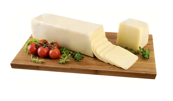 Gouda / edam peyniri ve dilimler, kesme yolu.