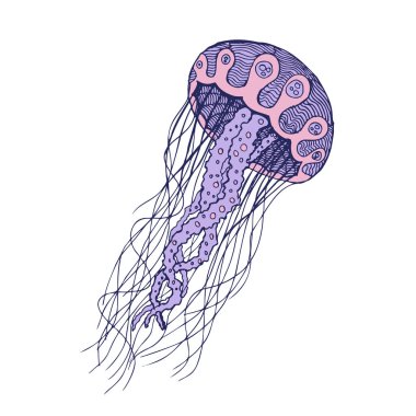 Medusa, el çizimi. Albüm, baskılar, kartlar için resim