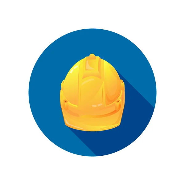 Gelber Schutzhelm Auf Hintergrund Sicherheitsausrüstung Baukonzept — Stockvektor