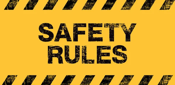 Zasady Bezpieczeństwa Zdrowie Bezpieczeństwo Przede Wszystkim Ilustrator Wektorowy — Wektor stockowy