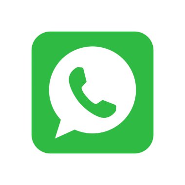 Whatsapp simge tasarımı, sosyal medya, iletişim, vektör illüstrasyonu.