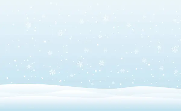 Kar tanesi arkaplanlı kış manzarası, Noel arkaplanı, vektör tasarımı