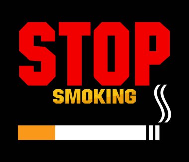 Tütün günü yok, sigara yok, vektör illüstrasyonu 10 puan.