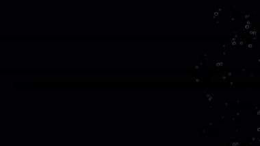 3D rendering bubble ball floating simulation from right to left scene include alpha matte proress format.