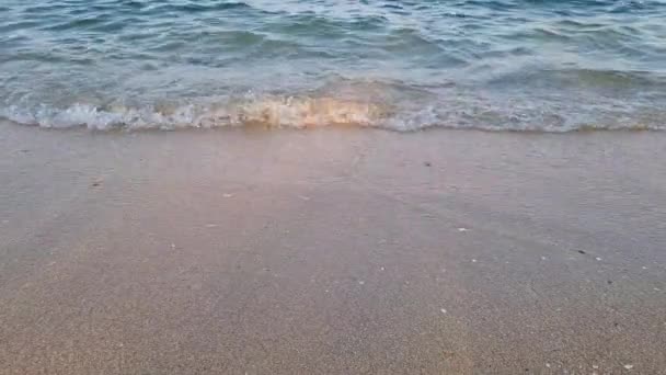 Cerca Mar Ola Playa Las Imágenes Playa — Vídeo de stock