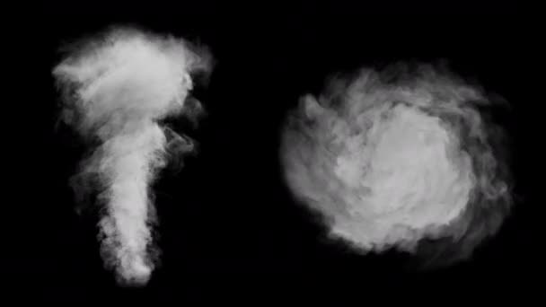 Renderowania Realistyczne Tornado Burza Spin Moment Obrotowy Dla Elementu Kompozytu — Wideo stockowe