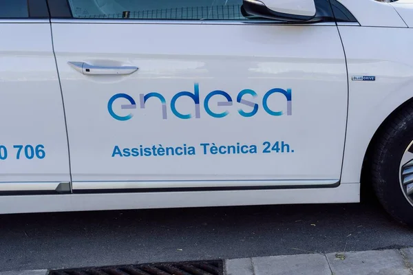 Barcelona, España-18 de septiembre de 2022. Logo de Endesa, empresa ...