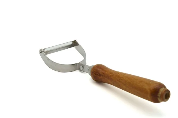 马铃薯削皮机 一种厨房工具 用来剥皮硬皮蔬菜 可以切碎 — 图库照片