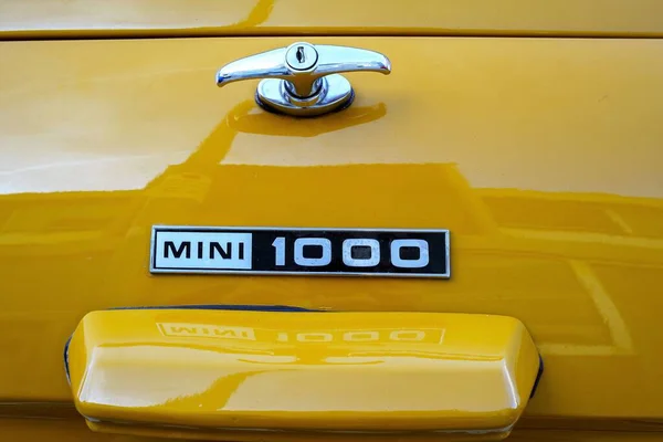 Барселона Испания Ноября 2022 Года Mini Английский Производитель Автомобилей Основанный — стоковое фото