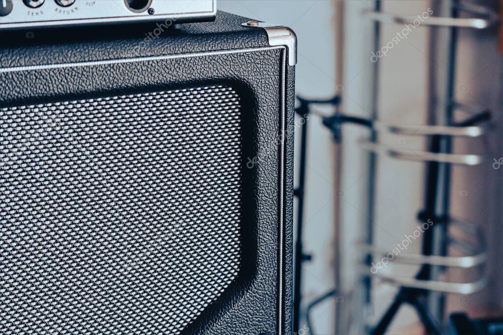 Guitar amplifier, an electronic device designed to amplify an