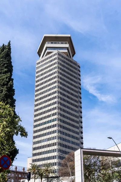 Barcelona Spanien April 2023 Edificio Coln Barcelona Spanien 110 Meter — Stockfoto