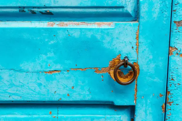 자물쇠가 풍화된 청록색 — 스톡 사진