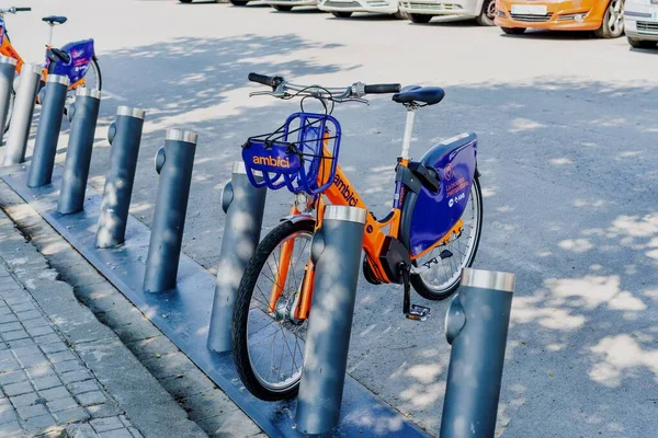 Barcelona Spanien Juni 2023 Ambici Barcelonas Storstads Cykeldelningstjänst Spanien — Stockfoto