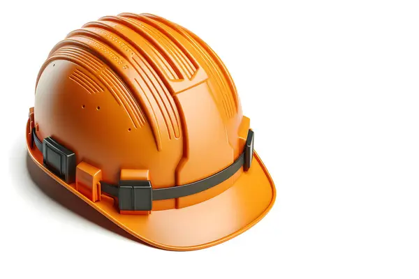 스트랩 오렌지 헬멧입니다 설정을 장비로 스톡 사진