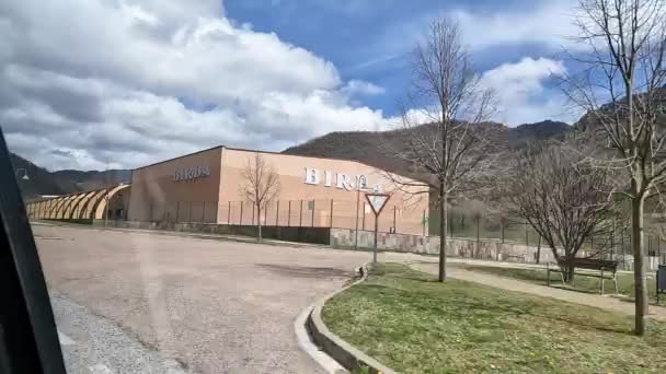 Girona Ισπανία Μαρτίου 2024 Πανοραμική Άποψη Του Εργοστασίου Του Γαλήτη — Αρχείο Βίντεο