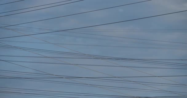 电力线路 法国高压电源 — 图库视频影像