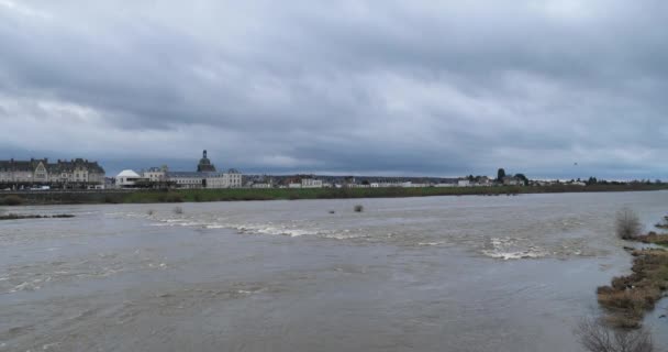 Loire Bij Blois Loir Cher Vertrek Frankrijk — Stockvideo